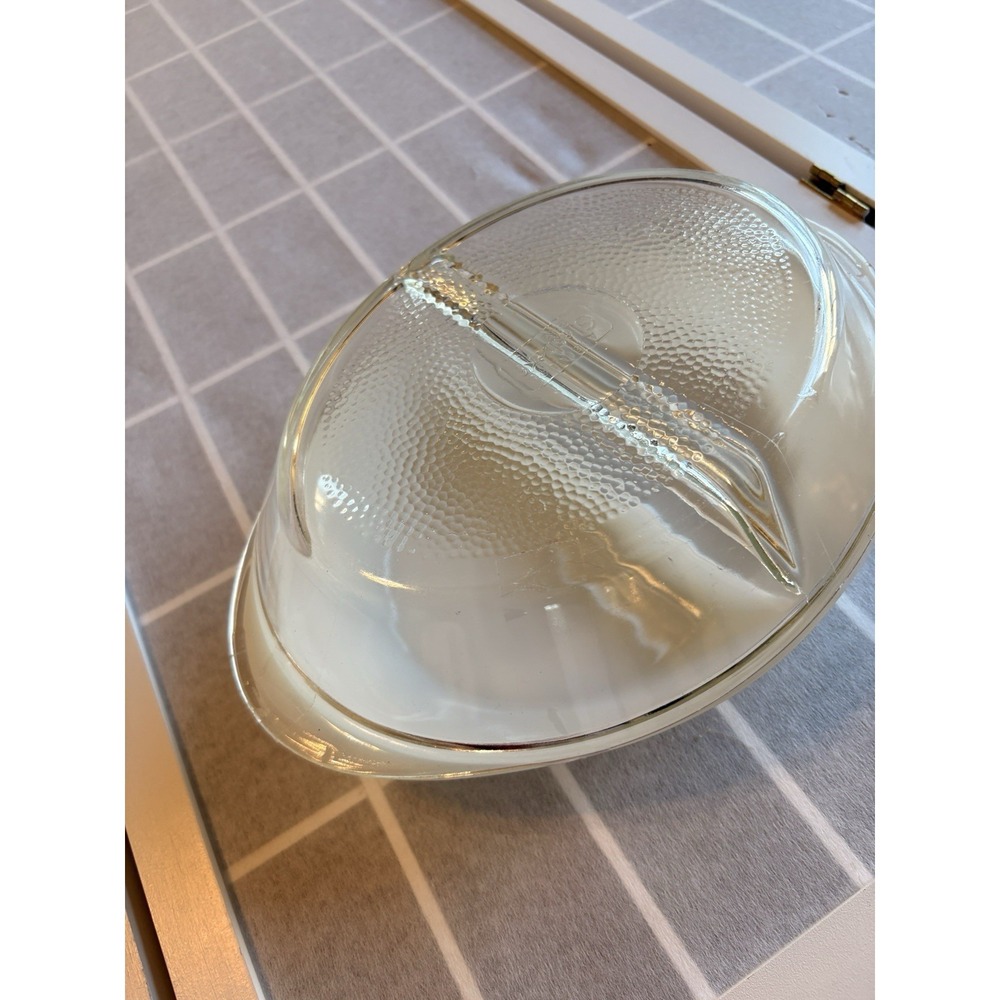 Vintage‎ Rare Large Glasbake Milk glass divided dish w Matching Divided Lid EUC - Picture 8 of 9